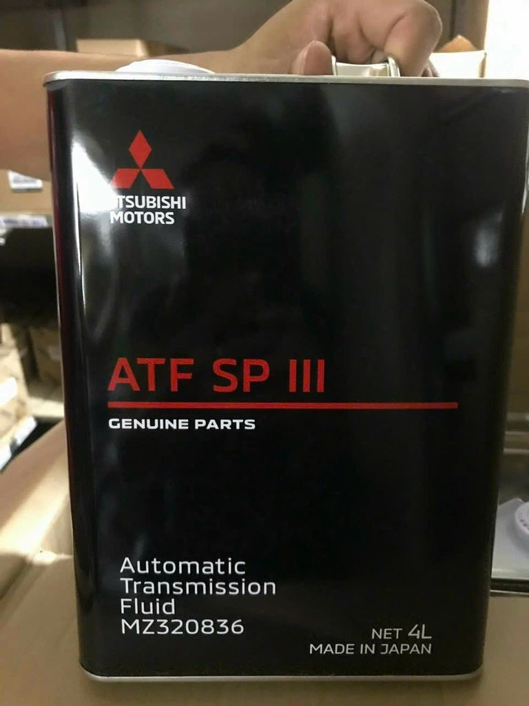 Dầu hộp số tự động Mitsubishi ATF SP III (SP3) cho xe Lancer, Triton, Pajero, Grandis. Hàng Mitsu. Mã MZ320836 ( can 4 lít )