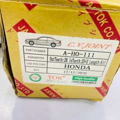 Cây láp bên phụ Honda Civic đời 2018 - 2024. Hàng TOK Japan thông số 28*25+2 dài 610mm bảo hành 6 tháng. Mã A-HO-112
