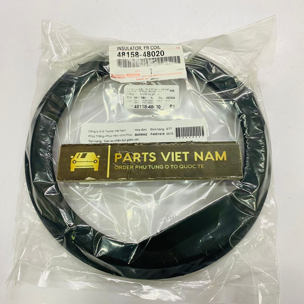Cao su đệm lò xo giảm xóc hay phuộc trước Lexus RX300, RX330, RX350, RX450H đời 2003 - 2008. Hàng xịn Toyota đặt hàng 5 - 7 ngày. Mã 48158-48020, 4815848020