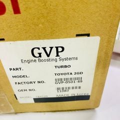 Turbo tăng áp Toyota Hilux, Fortuner 2.4 động cơ 2GD đời 2016 - 2024. Hàng GPV Hàn Quốc bảo hành 60 ngày. Mã 1720111070, 17201-11070