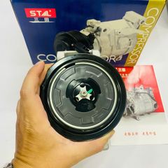 Lốc lạnh hay lốc điều hòa Mercedes W212, E200, E250, E300, E350, E400 đời 2009 - 2016. Hàng Stal China. Puly 6PK. Mã ST970101GW, A0032304811, A0022304511, A0008302500