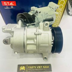 Lốc lạnh hay lốc điều hòa BMW E90, 316i, 318i, 320i, E81, E82, E87, E88, E91, X1 đời 2005 - 2015. Hàng Stal China Puly 6PK. Mã 64509145351, 64509156821 64526915380, 64529182793
