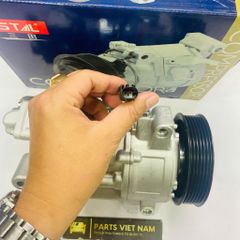 Lốc lạnh hay lốc điều hòa BMW E90, 316i, 318i, 320i, E81, E82, E87, E88, E91, X1 đời 2005 - 2015. Hàng Stal China Puly 6PK. Mã 64509145351, 64509156821 64526915380, 64529182793