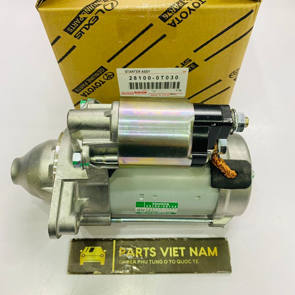 Củ đề hay máy đề khởi động Toyota Corolla Altis 2.0 máy 3ZR đời 2009 - 2017. Hàng cao cấp Denso bảo hành 12 tháng. Mã 28100-0T071, 281000T071