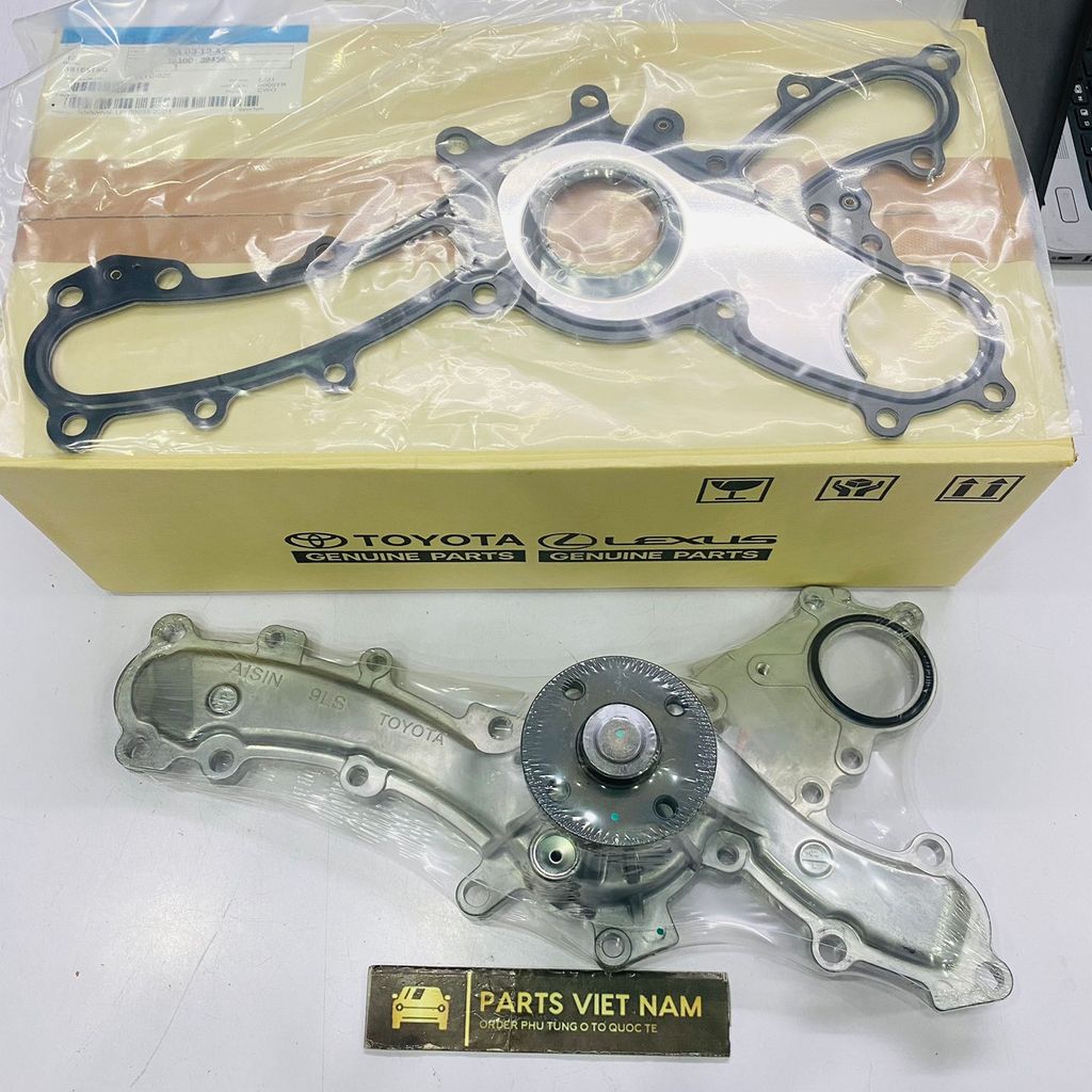 Bơm nước động cơ Toyota Camry 3.5, RAV4 3.5, Alphard 3.5, Sienna 3.5, Highlander 3.5, Venza 3.5 động cơ 2GR đời 2005 - 2012. Hàng cao cấp. Mã 1610039455 1610009441 1610039456 1610009440 1610009442