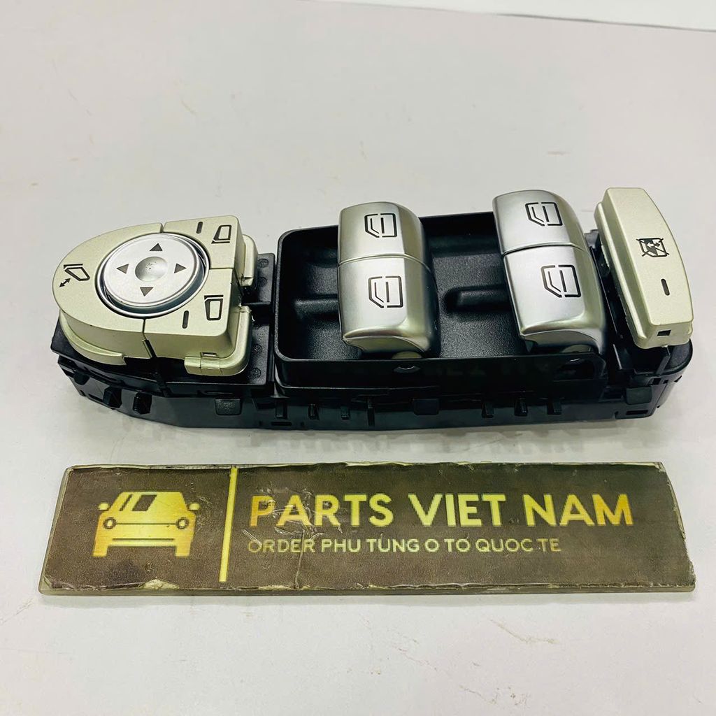 Công tắc lên xuống kính tổng cửa trước trái mầu đen Mercedes W205, C200, C300, C180, C350, W253 GLC200, GLC300, GLC260, W205 C180, C200, C300 đời 2015 - 2020 Hàng cao cấp bảo hành 3 tháng. Mã A2059056811, A2059051713