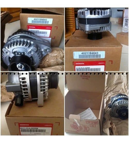 Máy phát điện Honda Acura MDX, Odyssey, Pilot đời 2007 - 2013. Hàng Honda Denso Japan bảo hành lắp 6 tháng. Mã 31100-RJA-A02, 31100-RJA-A02