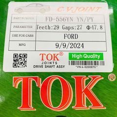 Đầu láp trong Ford Ranger 3.2 và Mazda BT50 3.2 số tự động đời 2015 - 2019. Hàng Tok Japan. Thông số 29*27 cổ phớt 47,8 . Mã FD-556YN