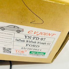 Cây láp bên trái Ford Ranger, Wildtrak, Mazda BT50 máy 3.2 số AT đời 2015 - 2021. Hàng TOK Japan thông số 28*29 răng dài 612mm. Mã YD-FD-07