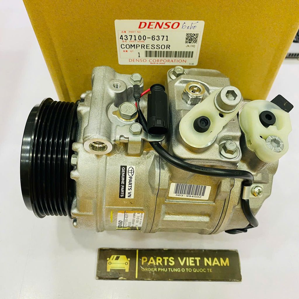 Lốc lạnh hay lốc điều hòa Mercedes W203, C200, C180, C230, C220, C230, C350 đời 2000 - 2008. Hàng Denso Japan. Puly 6PK. Mã 7SEU17C, A0022305211, 4471500230, A0002309111, A0012300011, A0012300211, A0012300811