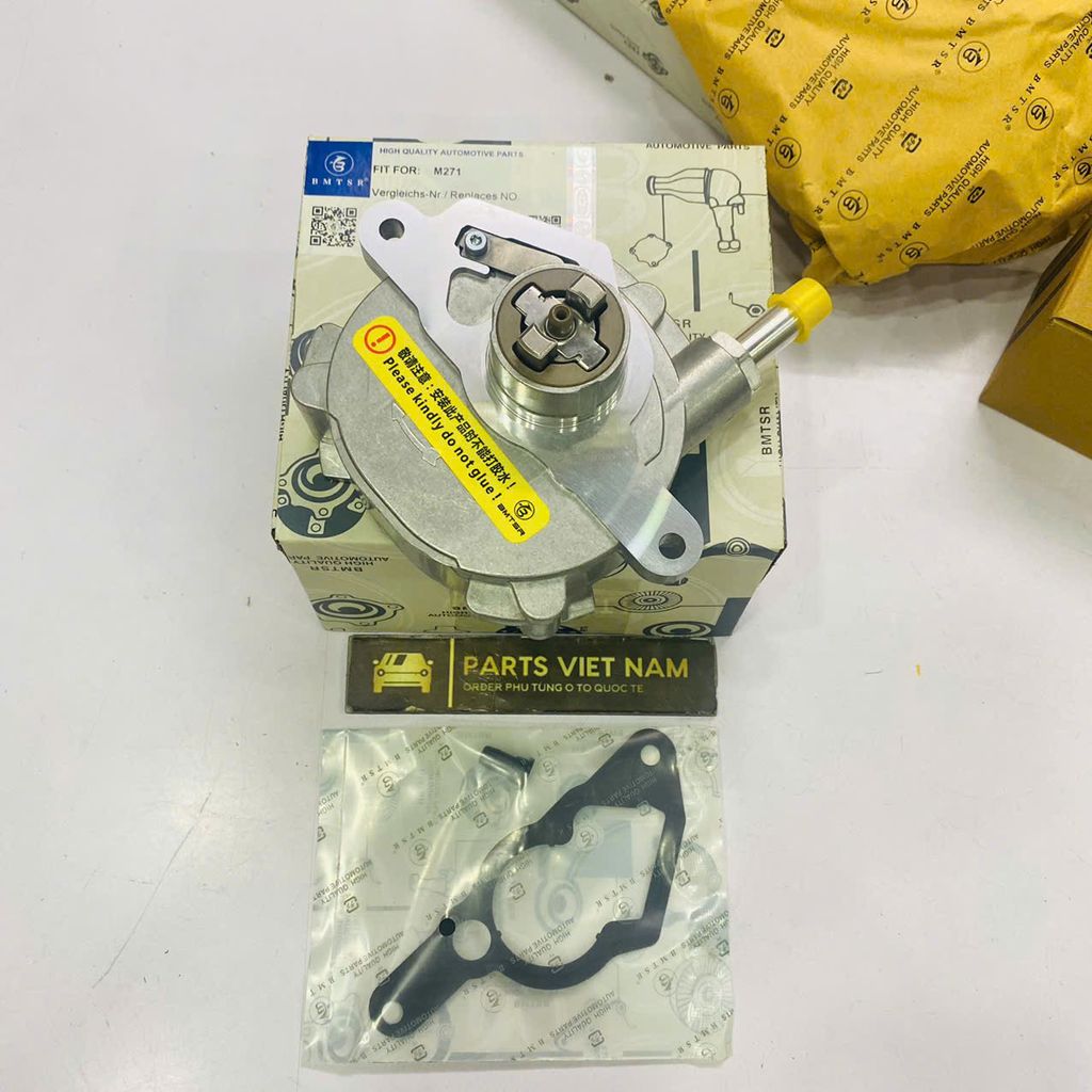 Bơm chân không hệ thống phanh Mercedes W204, W203, W211 động cơ M271, C180, C200, E200 đời 2000 - 2014. Hàng Bmtsr. Mã A2712301065, A2712301565, A2712301465