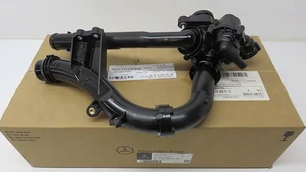 Cụm van hằng nhiệt Mercedes W205, W212 động cơ M274, C180, C200, C250, C260, C300 E300, E250, E200 2012 - 2021. Hàng xịn Mer Đức. Mã A2742000115, A2742003100, A2742004200