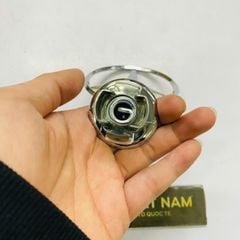 Logo nắp capo hay ca bô Mercedes W203 W204 W220 W221 C180, C200, E200, E250, E300, S350, S400 thông số 44mm 3D Kim loại màu xanh mạ crom. Hàng cao cấp. Mã LOGOCAPOMER