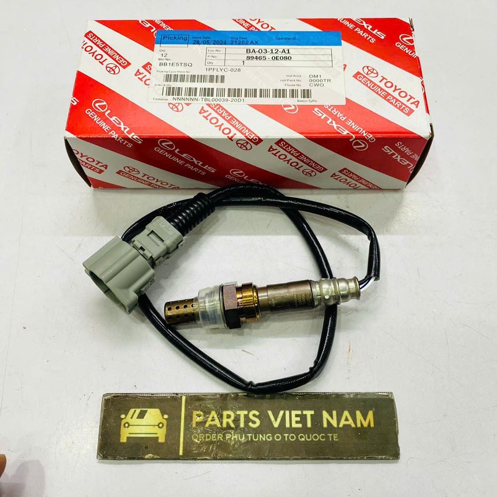 Cảm biến oxy dưới Toyota Highlander, Lexus RX 400h, RX350, RX450h đời 2005 - 2015. Hàng cao cấp. Mã 89465-0E010, 89465-0E030, 89465-0E050, 89465-0E080, 89465-48110, 89465-48180, 89465-48200, 89465-48230, 89465-48240, 89465-48250, 89465-48280
