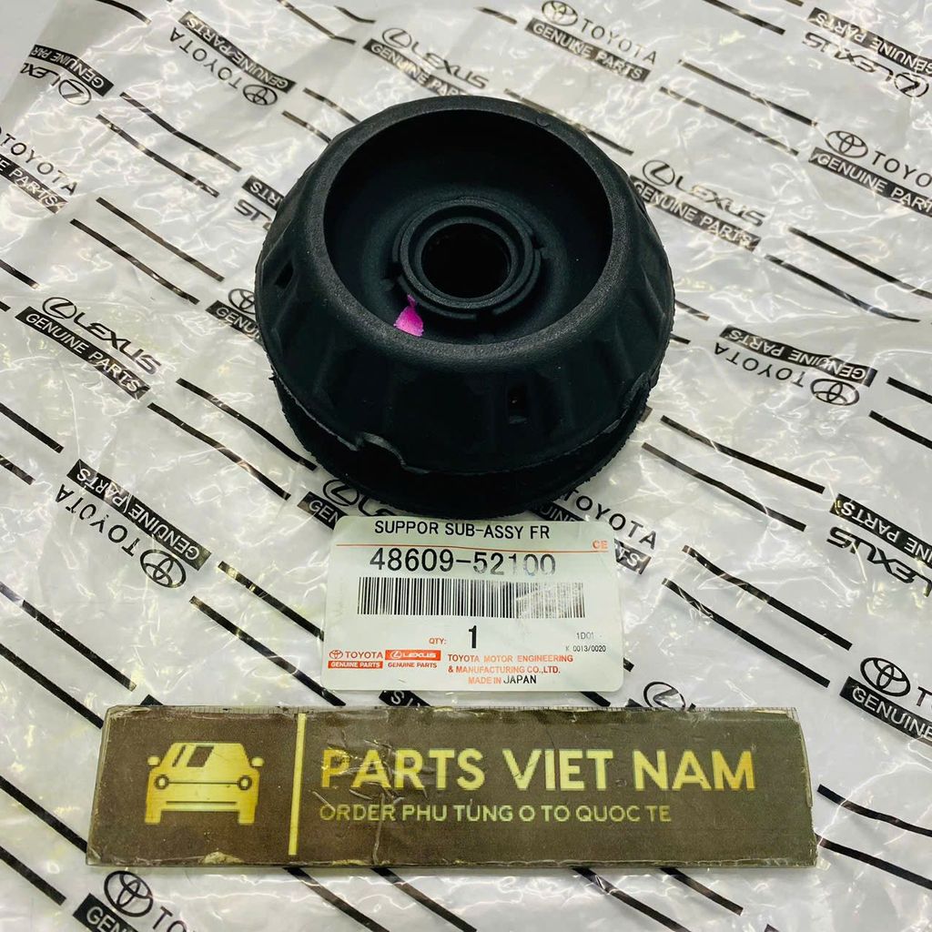 Cao su bát bèo giảm xóc, nhún hoặc phuộc trước Toyota Vios, Yaris đời 2007 - 2013. Hàng xịn Toyota. Mã 48609-0D050, 486090D050