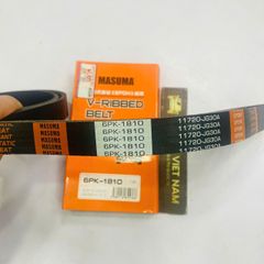 Dây curoa tổng Toyota Corolla Altis máy 1.6 3ZZ, 1.8 1ZZ  đời 2004 - 2007. Hàng Masuma Japan. Mã 6PK1810, 90916-02506, 99366-H1810