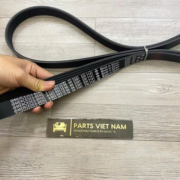 Dây curoa tổng Mercedes W203, W204, W211, W212, W463, W164, W251, W221, R230, R171, W639 đời 2005 - 2016. Hàng cao cấp bảo hành 6 tháng. Mã 6PK2397, 6PK2404, 6PK2403, A0019931896, A0039937296, A0159972592