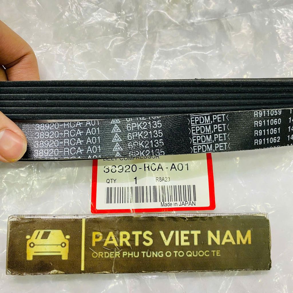 Dây curoa tổng Honda Acura máy 3.7 MDX, ZDX đời 2008 - 2013. Hàng xịn. Mã 6PK2135, 6PK2138, 38920RCAA01, 38920RCAA03, 38920RCAA05, 56992R70A01, 56992RV0A05
