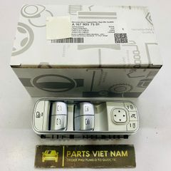 Công tắc lên xuống kính tổng Mercedes W167 GLE450, GLE300, GLE350, GLS400, GLS350, GLS450 đời 2018 - 2024. Hàng cao cấp bảo hành 3 tháng. Mã A1679057501, A1679050001, A1679050104, A1679050104