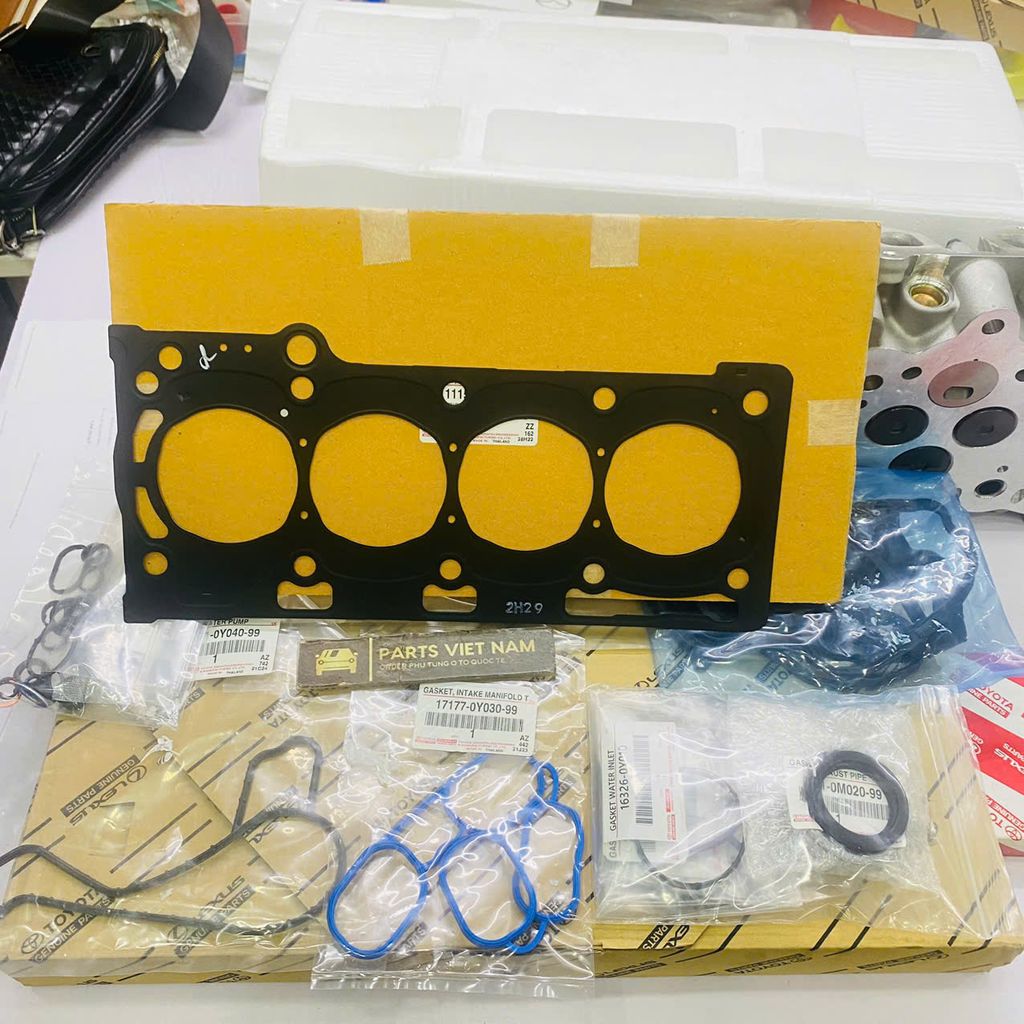 Bộ gioăng phớt đại tu Toyota Vios, Yaris 1.3 động cơ 2NR đời 2017 - 2024. Hàng xịn Toyota Thái Lan. Mã 04111-0Y060, 041110Y060, 04111-0Y031, 041110Y031 ( 1 bộ )