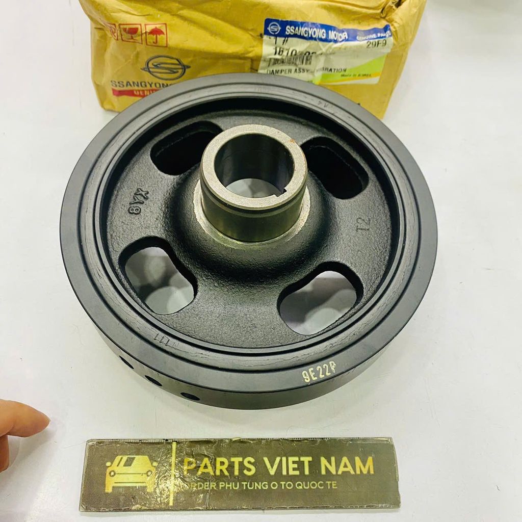 Puly trục cơ Mercedes MB100 máy xăng đời 1999 - 2007. Hàng chính hãng. Mã 1610303103, A-161-030-31-03