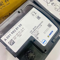 Bình ắc quy Mercedes CLA250, CLA220, CLA180, CLA200, CLS250, CLS300, CLS350, CLS400, E350, E320, E400, E220, E250, E300, E200 đời 2012 - 2022. Hàng Mer China thông só 12V 80Ah 800A bảo hành 6 tháng đặt hàng 6 - 8 ngày. A0009821708