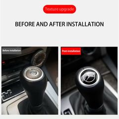 Logo cần số Mercedes W204 W205 W203 W211 W212 W213 W221 W222 C200, C250, C300, C180, E200, E240, E250, E280, E300, S300, S350, S400 đời 2003 - 2019. Hàng cao cấp. Mã LOGOCANSO
