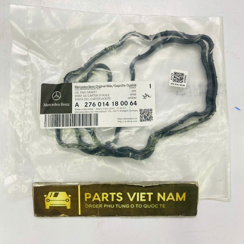 Gioăng đáy cacte hay các te động cơ M276 Mercedes W222 S400, S450 đời 2013 - 2017. Hàng xịn. Mã A276014180064 ( 1 cái )