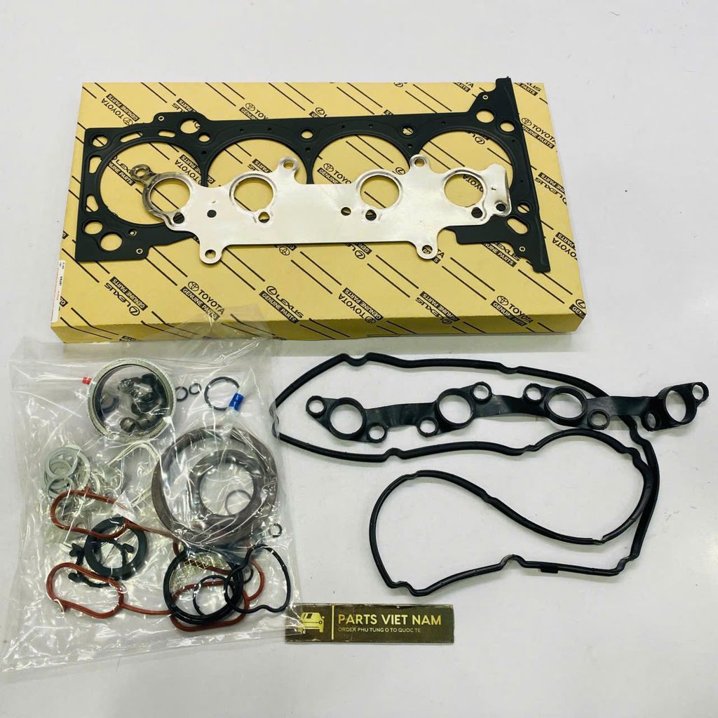 Bộ gioăng đại tu Toyota Land Cruiser 2.7, Haice, Fortuner máy xăng 2TR đời 2008 - 2018. Hàng cao cấp phớt nhật gioăng thép. Mã 04111-75A32, 04111-75854, 04111-75A32, 0411175854, 04111-0C020