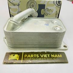 Két sinh hàn hay két làm mát dầu nhớt động cơ BMW 525i, 528i, 530i, X5, X6, X3, X1, 535i, 640i, 320i, 328i động cơ N52, N54, N20, N55, đời 2005 - 2016. Hàng Bmtsr. Mã 11427525333