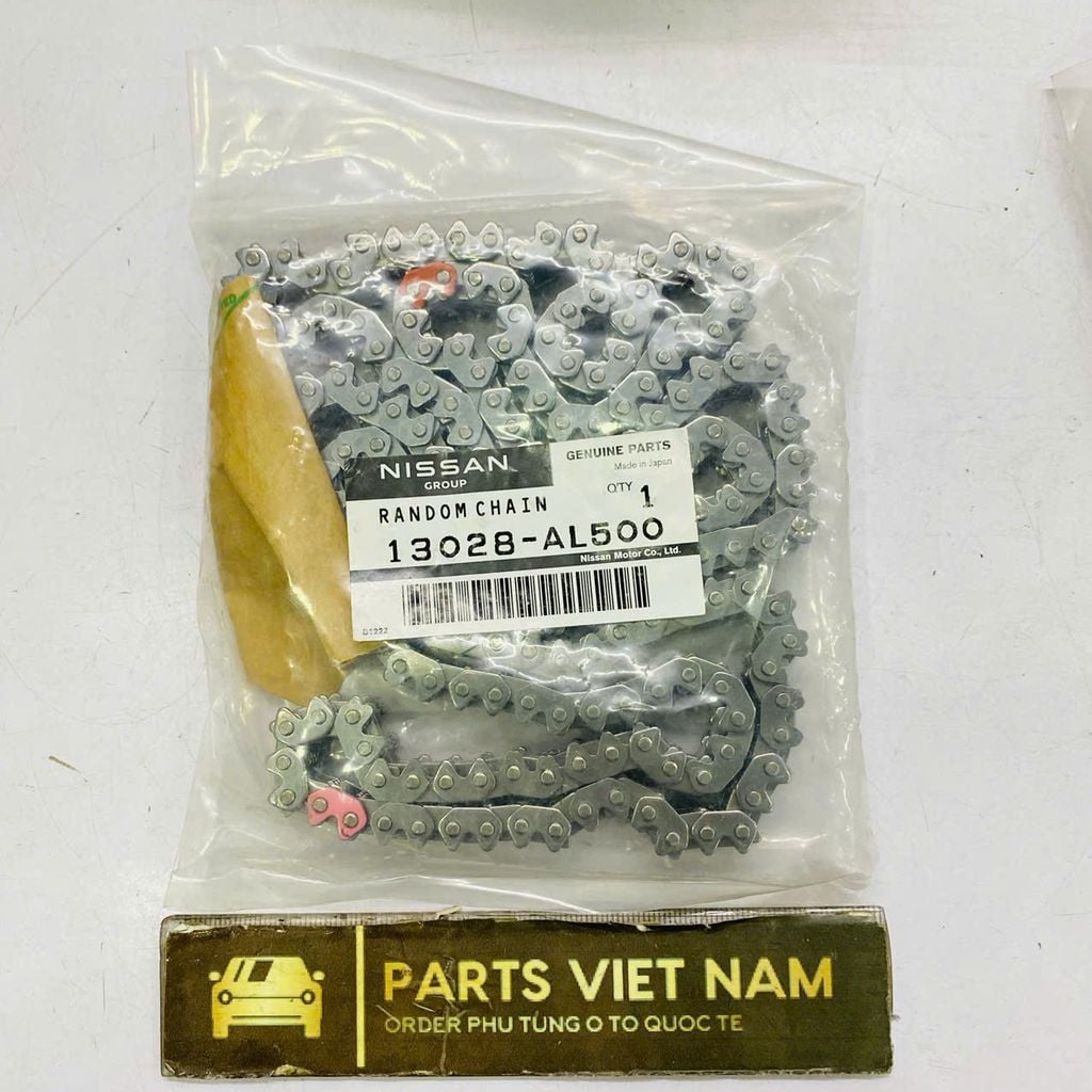 Xích ( sên ) cam dài Infiniti FX35, FX45, QX50, Nissan Murano, Quest, Teana động cơ QR20 VQ23 VQ25 VQ35 đời 2005 - 2016. Hàng Japan. Mã 13028AC700, 13028JK00A, 13028-AC700, 13028-JK00A