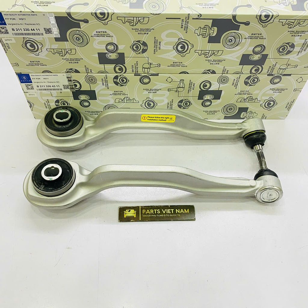 Càng i dưới cong Mercedes W219 CLS280, CLS300, CLS350, W211 E350, E200, E240, E280, R230 SL280, SL300, SL350 đời 2002 - 2010. Hàng Bmtrs. Mã A2113304311 LH, A2113304411 RH ( 1 cái )