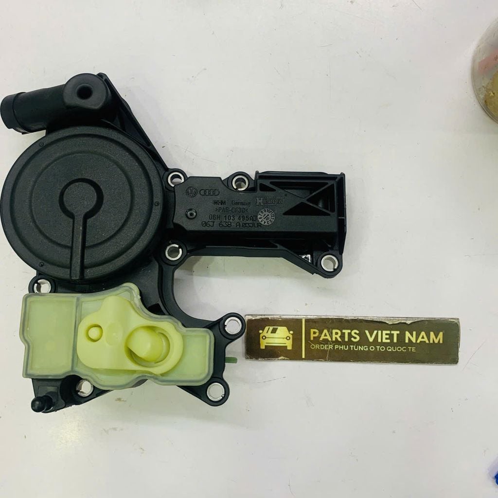 Van tách dầu hay van điều khiển áp suất khí thải Audi A3, A4, A5, Q5, TT, Seat, Skoda, Volkswagen Beetle, EOS, Golf, Jetta, Passat, Scirocco, Tiguan máy 1.8 và 2.0 đời 2007 - 2018. Hàng cao cấp. Mã 06H103495A, 06H103495AC, 06H103495AH, 06H103495E