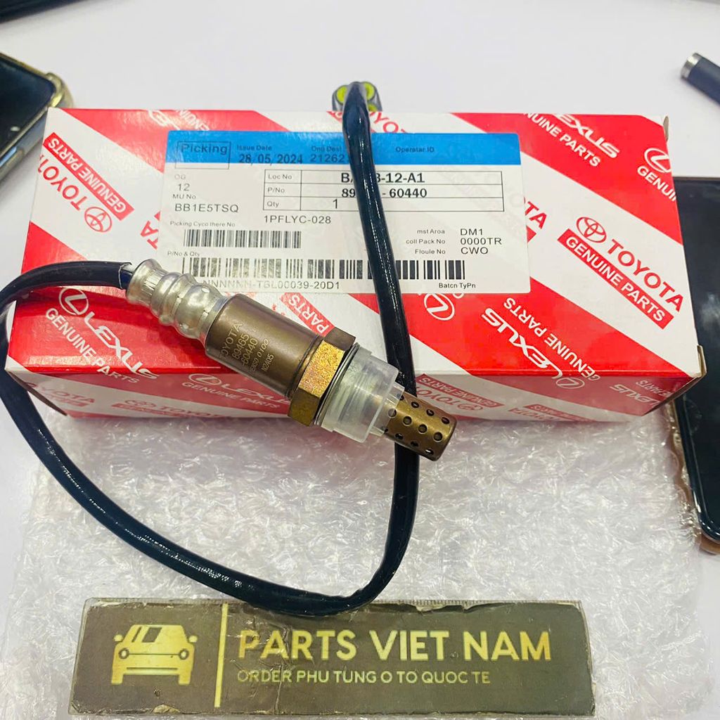 Cảm biến oxy dưới Toyota Land Cruiser Prado máy xăng 2.7 động cơ 2TR đời 2010 - 2019. Hàng cao cấp. Mã 89465-60440, 8946560440