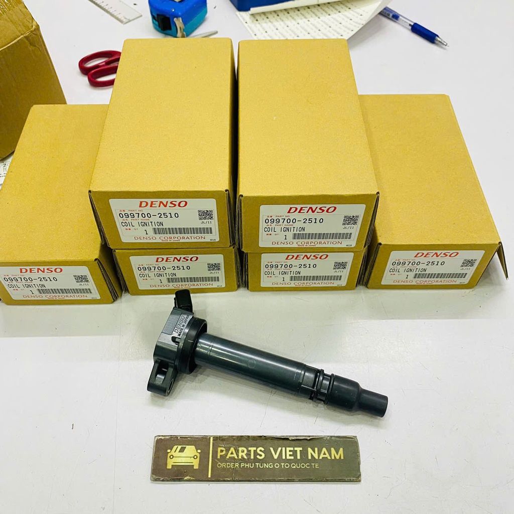 Mobin Toyota Camry, Avalon, Rav4, Highlander, Alphard máy 3.5 động cơ 2GR đời 2006 - 2013. Hàng Denso Japan. Mã 09970-2510, 90919-02251, 90919-02255, 90919-A2002, 90919-A2004, 90919-A2007 ( 1 cái )