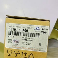 Má phanh hay bố thắng trước Hyundai Creta, Stargazer, Kia Carens, Sonet đời 2021 - 2025. Hàng cao cấp 1:1. Mã 58101-K3A00, 58101K3A00