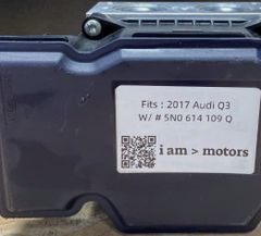 Cụm điều khiển phanh ABS Audi Q3 đời 2017. Hàng tháo xe zin mới 90% đặt Mỹ 18 ngày. Mã. 5N0 614 109 Q . 54085329H