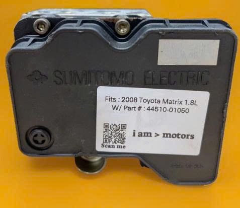 Cụm điều khiển phanh ABS Toyota Matrix đời 2003–2008.Hàng tháo xe zin mới 90% đặt mỹ 18 ngày. Mã 44510-01050 4451001050