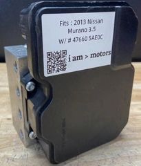 Cụm điều khiển phanh ABS Nissan Murano đời 2013–2017. Hàng tháo xe zin mới 90% đặt mỹ 18 ngày. Mã 47660-5AE0C 476605AE0C