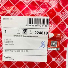Cảm biến trục cơ Mercedes W166 GL400, GL500, GL350, W156 GLA200, W253 GLC350, GLC250 đời 2006 - 2015. Hàng Febi. Mã 177113, 224819, A2761530128, A2761530128, A2769050700, A2769051200, A2769051400, A2769051500