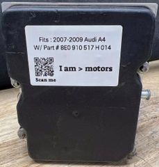 Cụm điều khiển phanh ABS Audi A4 2.0T đời 2007–2009 Hàng tháo xe zin mới 90% đặt mỹ 18 ngày. Mã 8E0-910-517-H  014