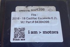 Cụm điều khiển phanh ABS Cadillac Escalade 6.2L đời 2016–2018 Hàng tháo xe zin mới 90% đặt Mỹ 18 ngày. Mã 84384398 Thương Hiệu: Cadillac