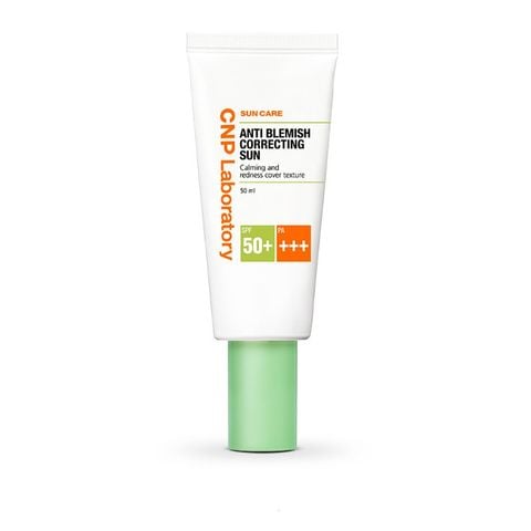 [Xả Kho Tháng 04/2025] Kem Chống Nắng Làm Dịu Và Giảm Mẩn Đỏ CNP Laboratory Anti Blemish Correcting Sun SPF50+/PA+++ 50ml
