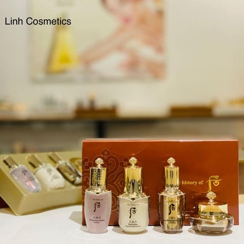 Bộ Tinh Chất Làm Sáng Và Mờ Nếp Nhăn Whoo Cheongidan Illuminating Refining Essence Set 4pcs