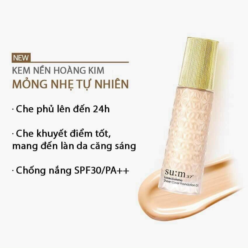 Bộ Kem Lót Và Kem Nền Sum37 LosecSumma Make Up Special Set