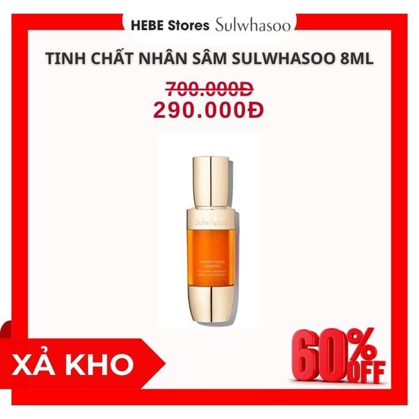 Tinh Chất Nhân Sâm Cải Thiện Nếp Nhăn Săn Chắc Da Sulwhasoo Concentrated Ginseng Renewing Serum 8ml