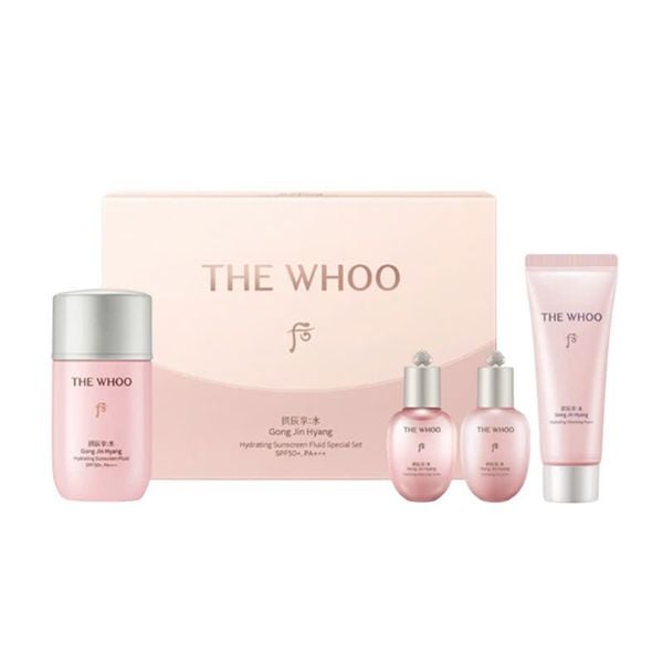 Bộ Kem Chống Nắng Whoo Hồng Gongjinhyang Soo Vital Hydrating Sun