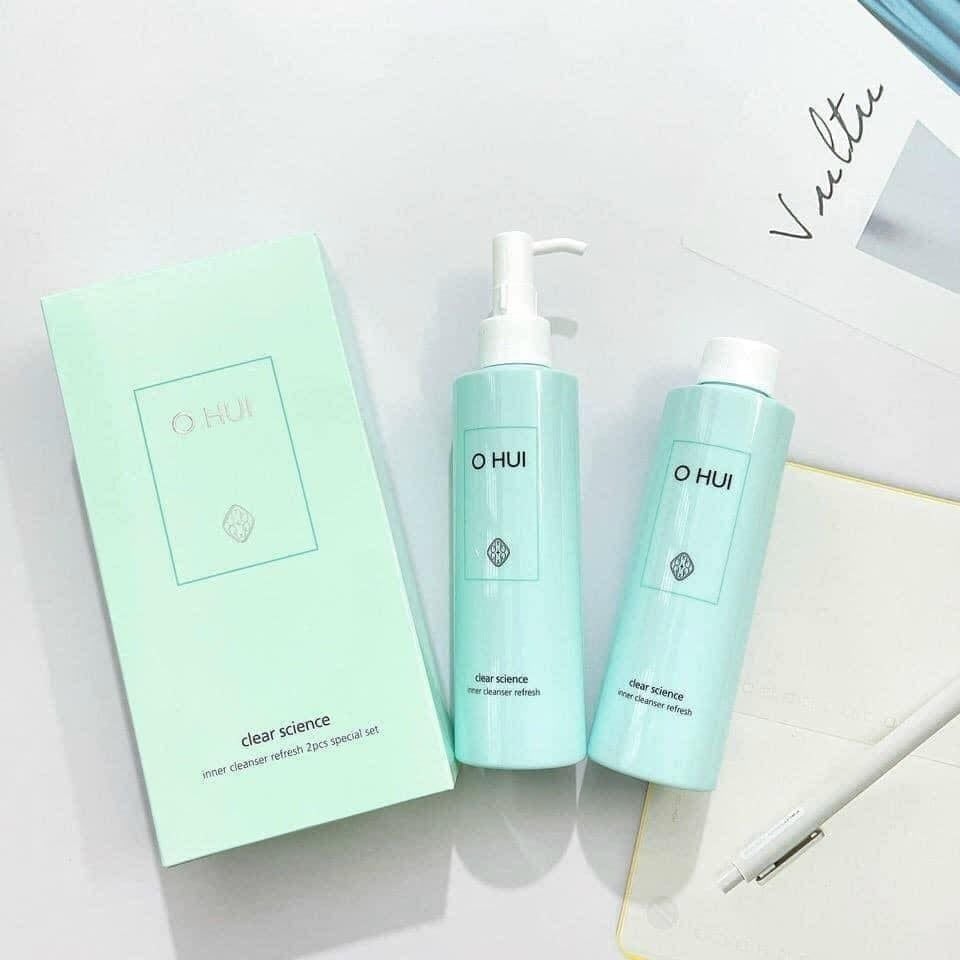 Dung Dịch Vệ Sinh Phụ Nữ Ohui Clear Science Inner Cleanser Refresh 2pcs Special set