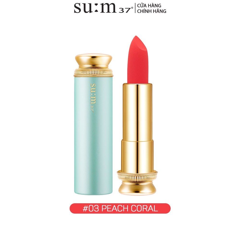 Son Lì Cao Cấp SUM37 LosecSumma Velvet Lipstick ( Peach coral - Cam đào)