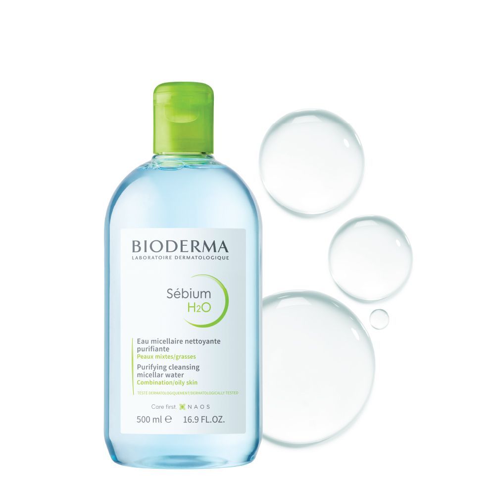 Nước Tẩy Trang Bioderma Sebium H2O Dành Cho Da Dầu & Hỗn Hợp 500ml